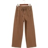 image:imageSidefeel Womens Barrel Jeans High Waisted Stretchy Drawstring Ankle Tapered Denim Pants with PocketsBrown