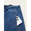 image:imageSidefeel Womens Barrel Jeans High Waisted Stretchy Drawstring Ankle Tapered Denim Pants with PocketsDark Blue