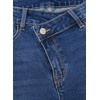 image:imageSidefeel Womens Bell Bottom Flare Jeans High Waisted Stretchy Ripped Distressed Raw Hem Denim Pants with PocketsBluing