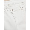 image:imageSidefeel Womens Bell Bottom Flare Jeans High Waisted Stretchy Ripped Distressed Raw Hem Denim Pants with PocketsWhite