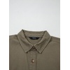image:imageSidefeel Womens Button Down Denim Shirt Collared Short Sleeve Jean Shirt Blouse with PocketsGreen