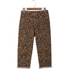 image:imageSidefeel Womens Capri Jeans High Waisted Summer Fashion Straight Leg Raw Hem Denim Capri PantsLeopard Brown