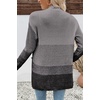 image:imageSidefeel Womens Cardigan Sweaters Open Front Long Sleeve Ribbed Color Block Knit Fall SweatersBlack