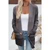 image:imageSidefeel Womens Cardigan Sweaters Open Front Long Sleeve Ribbed Color Block Knit Fall SweatersBlack
