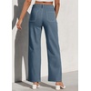 image:imageSidefeel Womens Cargo Jeans Casual Loose Mid Rise Wide Leg Denim PantsAshleigh Blue