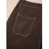 image:imageSidefeel Womens Cargo Jeans Casual Loose Mid Rise Wide Leg Denim PantsDesert Palm