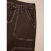 image:imageSidefeel Womens Cargo Jeans Casual Loose Mid Rise Wide Leg Denim PantsDesert Palm