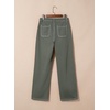 image:imageSidefeel Womens Cargo Jeans Casual Loose Mid Rise Wide Leg Denim PantsFour Leaf Clover