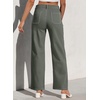 image:imageSidefeel Womens Cargo Jeans Casual Loose Mid Rise Wide Leg Denim PantsFour Leaf Clover