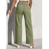 image:imageSidefeel Womens Cargo Jeans Casual Loose Mid Rise Wide Leg Denim PantsGrass Green