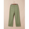 image:imageSidefeel Womens Cargo Jeans Casual Loose Mid Rise Wide Leg Denim PantsGrass Green
