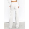 image:imageSidefeel Womens Cargo Jeans Casual Loose Mid Rise Wide Leg Denim PantsWhite