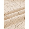 image:imageSidefeel Womens Crochet Oversized Cardigan Sweaters Spring Hollow Out Long Batwing Sleeve Summer Shrugs Lightweight SweaterApricot