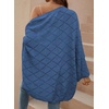 image:imageSidefeel Womens Crochet Oversized Cardigan Sweaters Spring Hollow Out Long Batwing Sleeve Summer Shrugs Lightweight SweaterAshleigh Blue