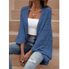 image:imageSidefeel Womens Crochet Oversized Cardigan Sweaters Spring Hollow Out Long Batwing Sleeve Summer Shrugs Lightweight SweaterAshleigh Blue