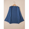 image:imageSidefeel Womens Crochet Oversized Cardigan Sweaters Spring Hollow Out Long Batwing Sleeve Summer Shrugs Lightweight SweaterAshleigh Blue