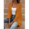 image:imageSidefeel Womens Crochet Oversized Cardigan Sweaters Spring Hollow Out Long Batwing Sleeve Summer Shrugs Lightweight SweaterGinger Yellow