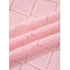 image:imageSidefeel Womens Crochet Oversized Cardigan Sweaters Spring Hollow Out Long Batwing Sleeve Summer Shrugs Lightweight SweaterPink