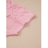 image:imageSidefeel Womens Crochet Oversized Cardigan Sweaters Spring Hollow Out Long Batwing Sleeve Summer Shrugs Lightweight SweaterPink