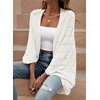image:imageSidefeel Womens Crochet Oversized Cardigan Sweaters Spring Hollow Out Long Batwing Sleeve Summer Shrugs Lightweight SweaterWhite