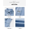 image:imageSidefeel Womens Denim Vest Sleeveless Collared Crop Jean Vest Top Button Down WaistcoatIceland Blue
