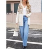 image:imageSidefeel Womens Fair Isle Sweater Long Sleeve Button Up Cardigan with PocketsWhite