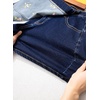 image:imageSidefeel Womens High Waisted Jean Shorts Stretchy Floral Mini Embroidered Wrap Denim Skort with PocketsBluing