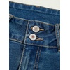 image:imageSidefeel Womens High Waisted Jeans Strechy Fashion Raw Hem Straight Leg Ankle Denim Pants with PocketsSail Blue