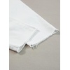 image:imageSidefeel Womens High Waisted Jeans Strechy Fashion Raw Hem Straight Leg Ankle Denim Pants with PocketsWhite