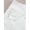 image:imageSidefeel Womens High Waisted Jeans Strechy Fashion Raw Hem Straight Leg Ankle Denim Pants with PocketsWhite