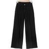 image:imageSidefeel Womens High Waisted Jeans Stretchy Seamed Wide Leg Denim Pants with PocketsBlack