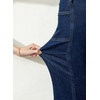 image:imageSidefeel Womens High Waisted Jeans Stretchy Seamed Wide Leg Denim Pants with PocketsBluing