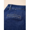 image:imageSidefeel Womens Jean Cargo Shorts High Waisted Stretchy Trendy Raw Hem Denim Shorts with PocketsDeep Blue
