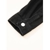 image:imageSidefeel Womens Jean Jacket Casual Long Sleeve Button Down Oversized Boyfriend Trendy Denim Jacket CoatBlack