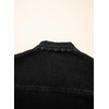 image:imageSidefeel Womens Jean Jacket Long Sleeve Button Down Ruffled Denim Jacket ShacketBlack