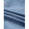 image:imageSidefeel Womens Jean Jacket Long Sleeve Button Down Ruffled Denim Jacket ShacketIceland Blue