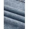 image:imageSidefeel Womens Jean Jacket Long Sleeve Button Down Ruffled Denim Jacket ShacketMyosotis