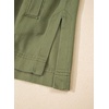 image:imageSidefeel Womens Jean Jacket Oversized Boyfriend Button Up Long Sleeve Split Zimbaplatinum Denim JacketsGreen