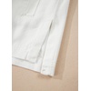 image:imageSidefeel Womens Jean Jacket Oversized Boyfriend Button Up Long Sleeve Split Zimbaplatinum Denim JacketsWhite