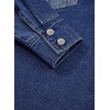 image:imageSidefeel Womens Jean Jacket Oversized Boyfriend Shacket Button Down Long Sleeve Trendy Tonal Wash Denim JacketsDeep Blue