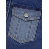 image:imageSidefeel Womens Jean Jacket Oversized Boyfriend Shacket Button Down Long Sleeve Trendy Tonal Wash Denim JacketsDeep Blue