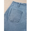 image:imageSidefeel Womens Jean Shorts Button Fly Stretchy High Waisted Summer Outfit Denim ShortsLight Blue