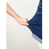 image:imageSidefeel Womens Jean Shorts High Waisted Drawstring Fold Hem Baggy Denim ShortsBluing