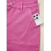 image:imageSidefeel Womens Jean Shorts High Waisted Stretchy Bermuda Pleated Denim Summer ShortsHot Pink