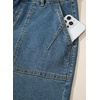 image:imageSidefeel Womens Jean Shorts High Waisted Stretchy Bermuda Pleated Denim Summer ShortsVintage Blue