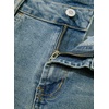 image:imageSidefeel Womens Jean Shorts High Waisted Stretchy Folded Hem Casual Trendy Patchwork Loose Fit Summer Denim ShortsVintage Blue
