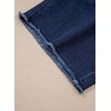 image:imageSidefeel Womens Jean Shorts High Waisted Stretchy Raw Hem Denim Summer ShortsDark Blue
