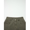 image:imageSidefeel Womens Jean Shorts High Waisted Stretchy Summer Denim Shorts with PocketsGreen