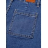 image:imageSidefeel Womens Jean Shorts High Waisted Stretchy Trendy Seamed Front Casual Summer Loose Denim Shorts with PocketsBlue