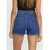 image:imageSidefeel Womens Jean Shorts High Waisted Stretchy Trendy Seamed Front Casual Summer Loose Denim Shorts with PocketsBlue